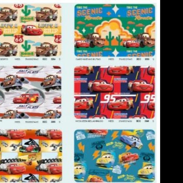 PAPEL COUCHE CARS DIPAK 50X70 VMOD.E.25 C.500